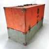 Large Orange & Grey, GE, Vintage Radio TV Vacuum Tube Valve Caddy Carrying Case