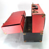 Small, Red & Black, RCA, Vintage Radio TV Vacuum Tube Valve Caddy Carrying Case