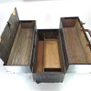 Large, Black, Sylvania, Vintage Radio  Vacuum Tube Valve Caddy Carrying Case