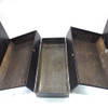 Large, Black,Sylvania, Vintage Radio TV Vacuum Tube Valve Caddy Carrying Case