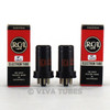 True NOS NIB Date Matched Pair RCA USA 6SH7 Metal Vacuum Tubes 100%