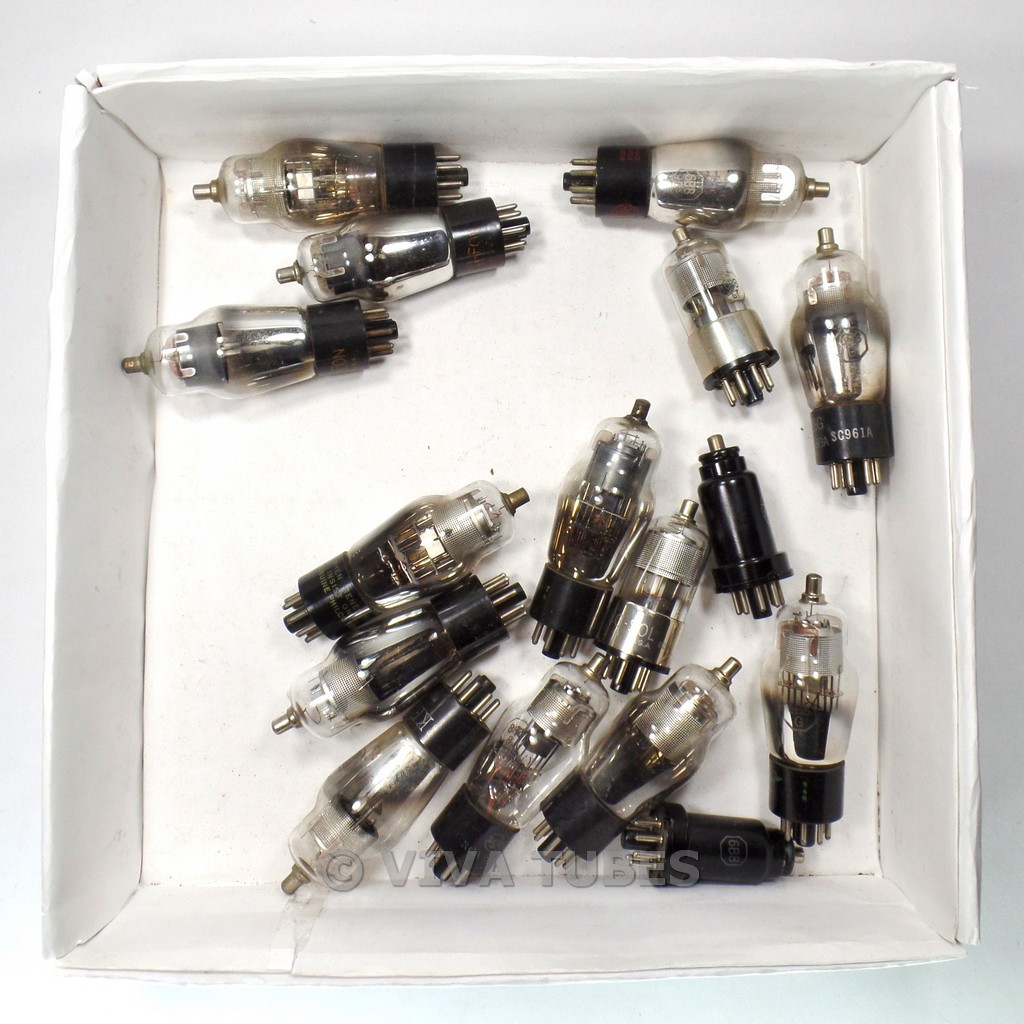 Lot of Type 6B8 16 Untested, Vintage, Loose Vacuum Tubes VIVA TUBES