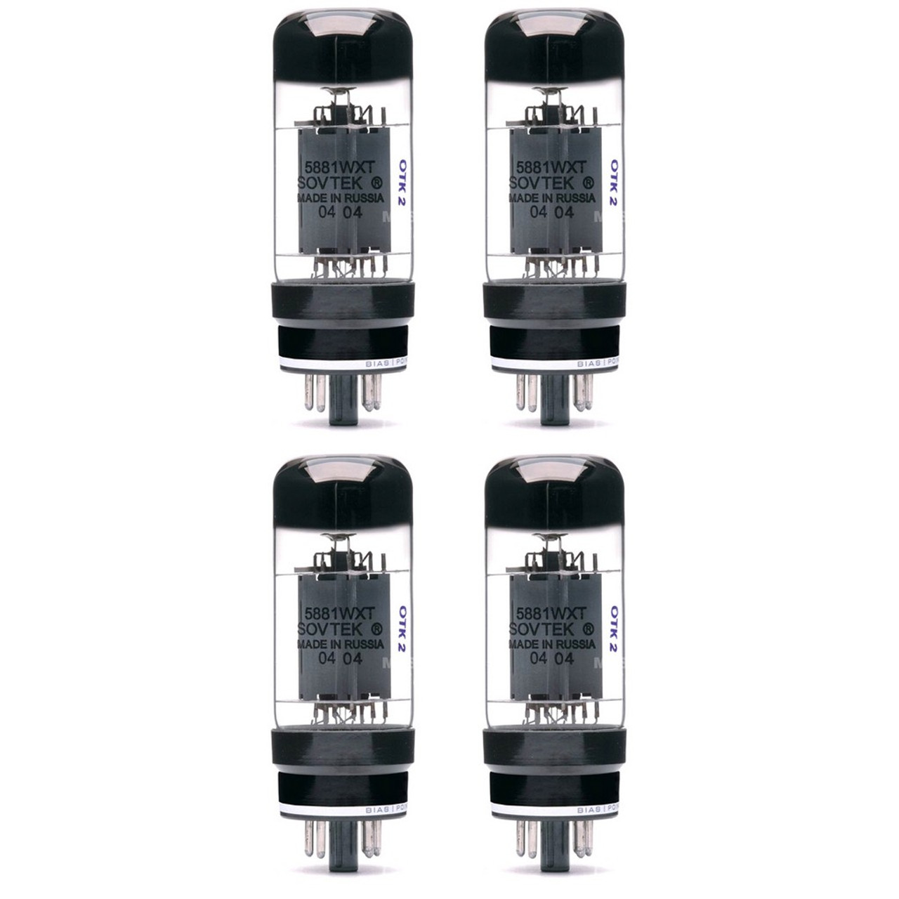 New Matched Quad (4) Sovtek 5881WXT Vacuum Tubes