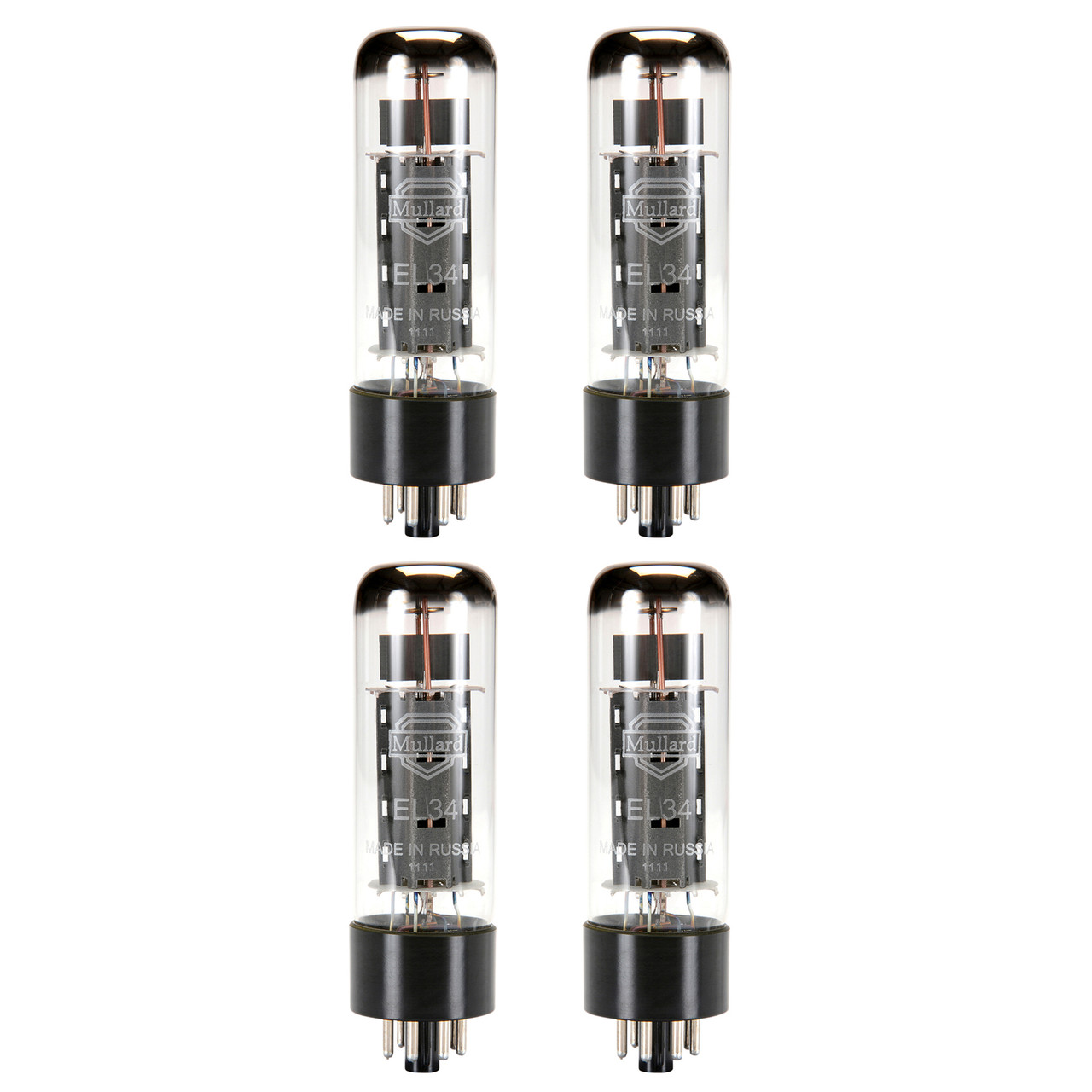 New Matched Quad (4) Reissue Mullard EL34 / 6CA7 Vacuum Tubes