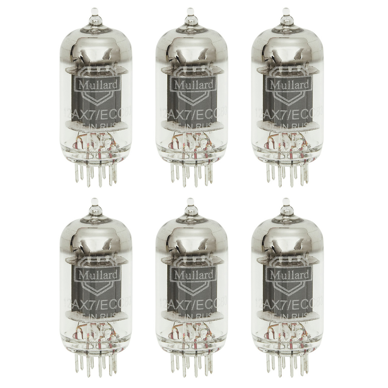 New Matched Sextet (6) Mullard Reissue 12AX7 Vacuum Tubes