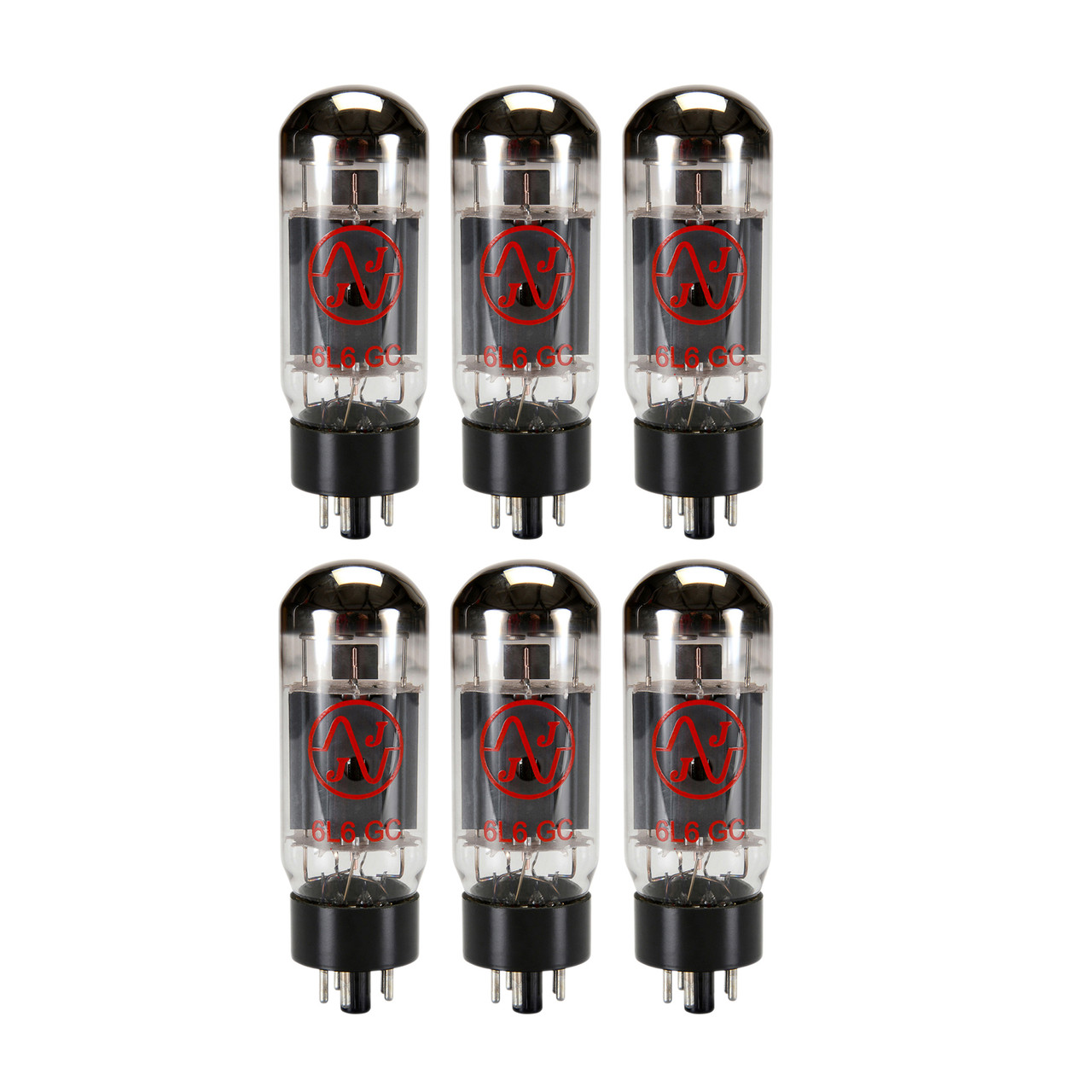 New Matched Sextet (6) JJ 6L6GC Vacuum Tubes