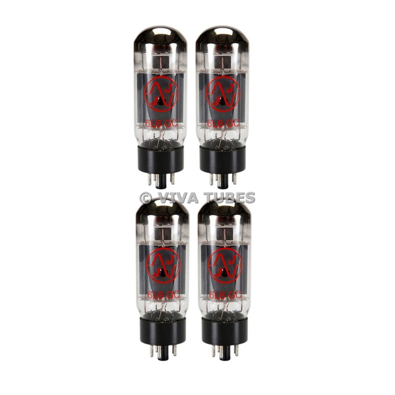 New Matched Quad (4) JJ 6L6GC Vacuum Tubes