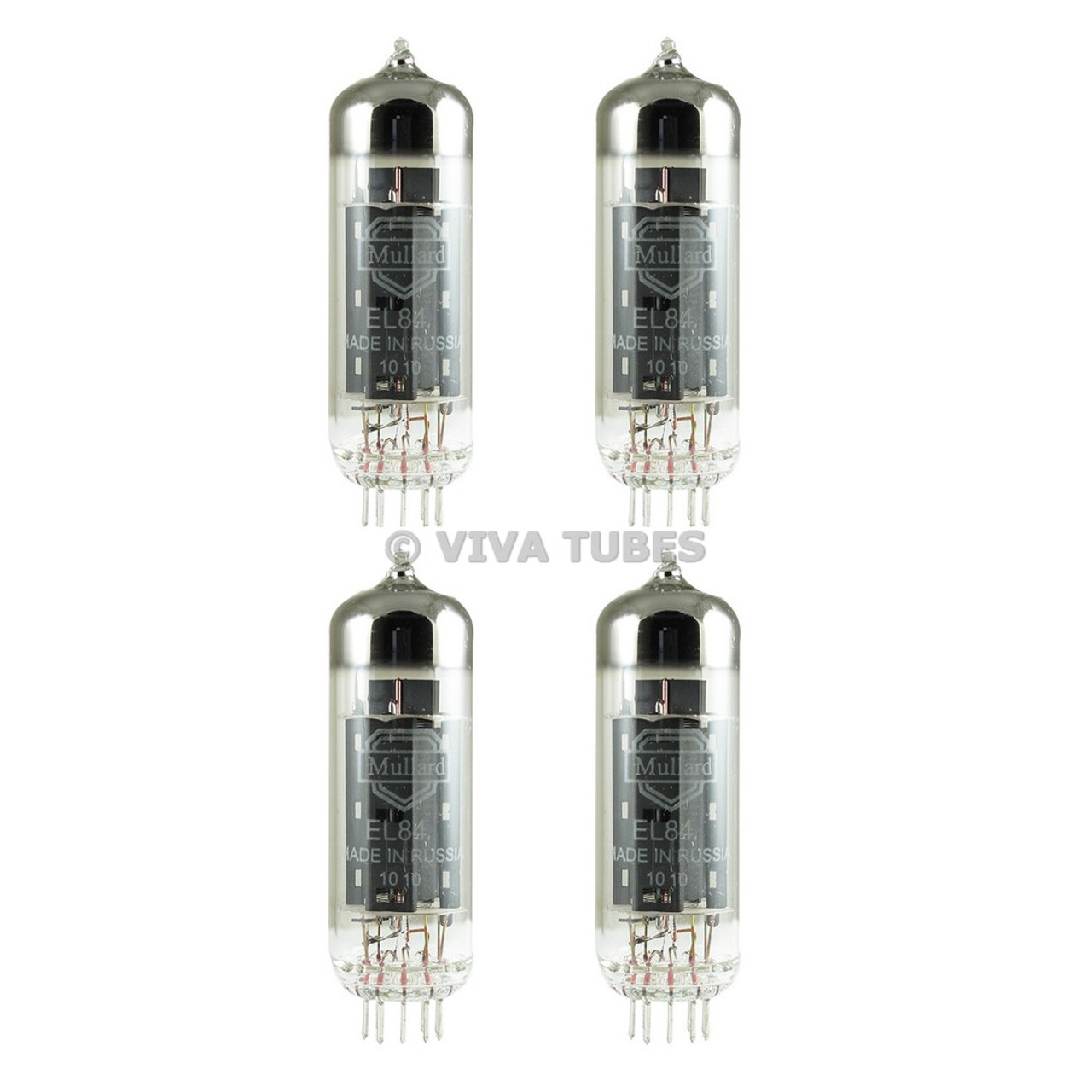 New Matched Quad (4) Mullard EL84 / 6BQ5 Reissue Vacuum Tubes