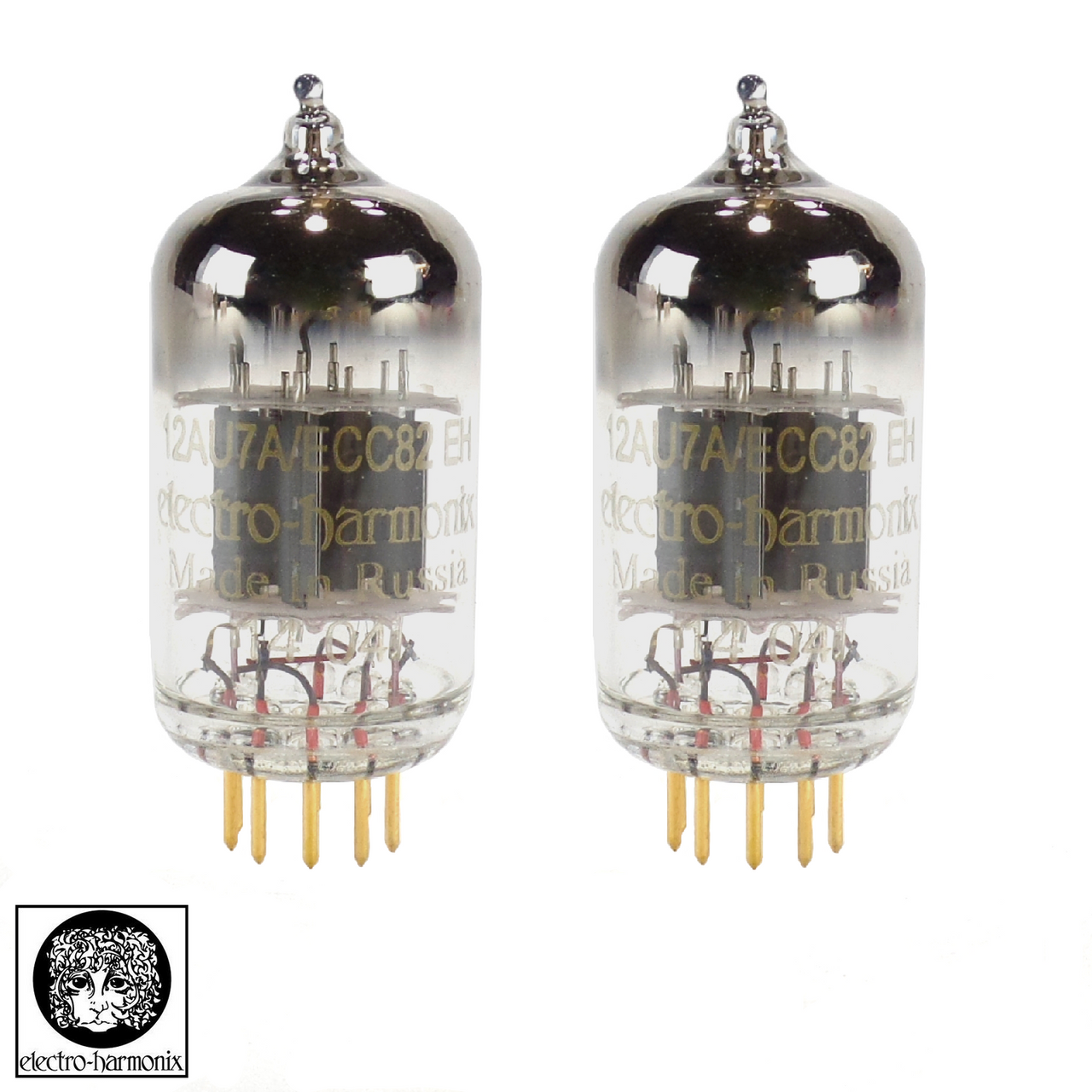 Electro-Harmonix Pair 12AU7 Gold Pins | vivatubes.com Electro-Harmonix Pair 12AU7 Gold Pins | vivatubes.com