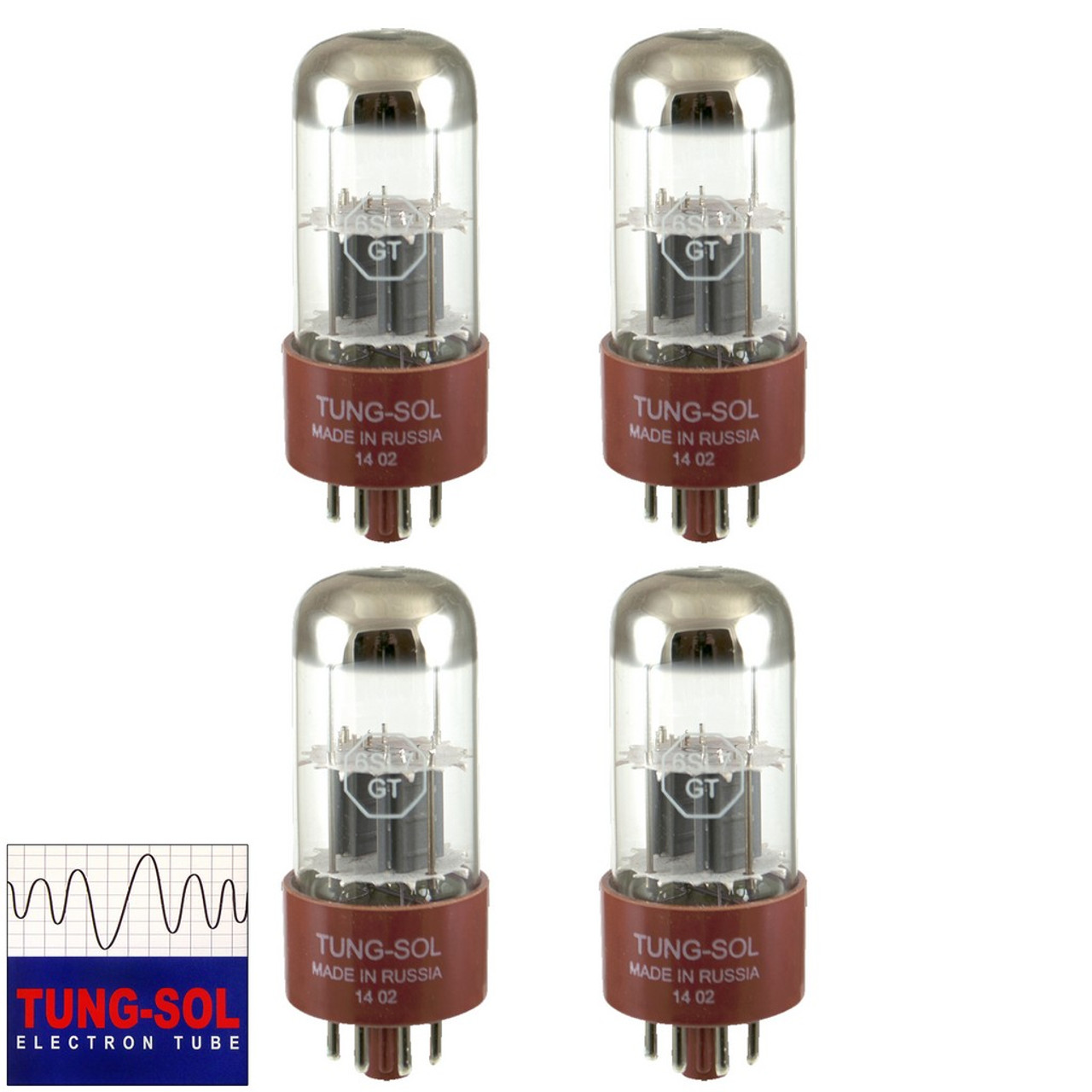 New Gain Matched Quad 4 Tung-Sol Reissue 6SN7GTB Vacuum Tubes 6SN7 6SN7GT 
