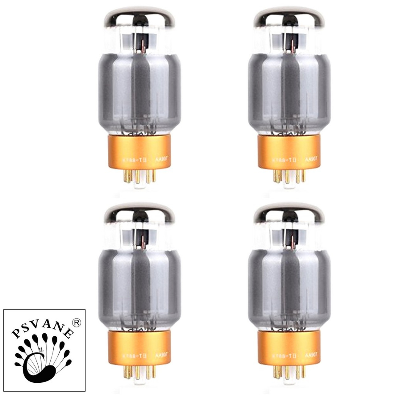 New Matched Quad (4) Psvane KT88-T Classic MKII II Series Vacuum Tubes