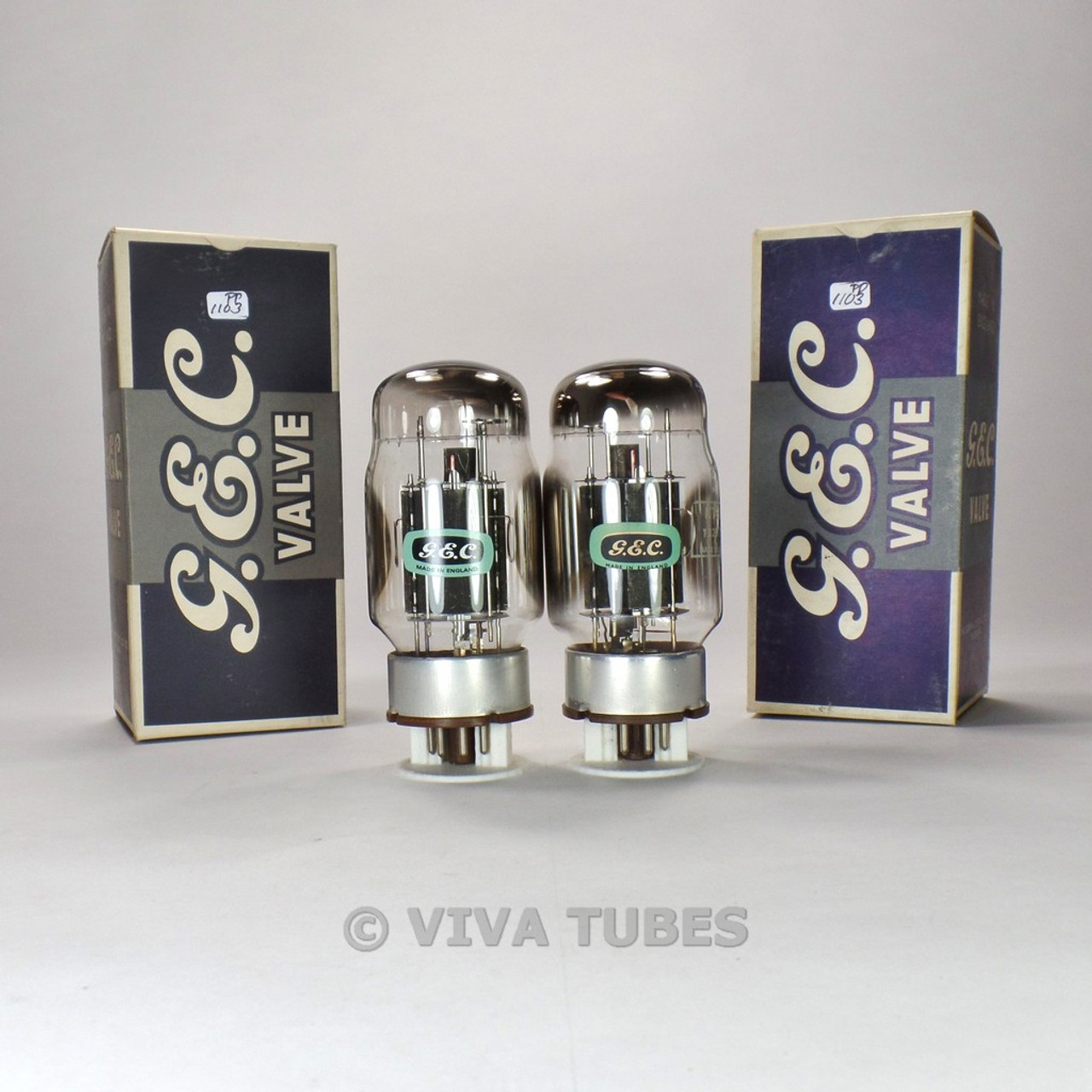 Tests NOS Matched Pair GEC Genalex UK KT88/6550 Black Plate Side Vacuum  Tubes - VIVA TUBES