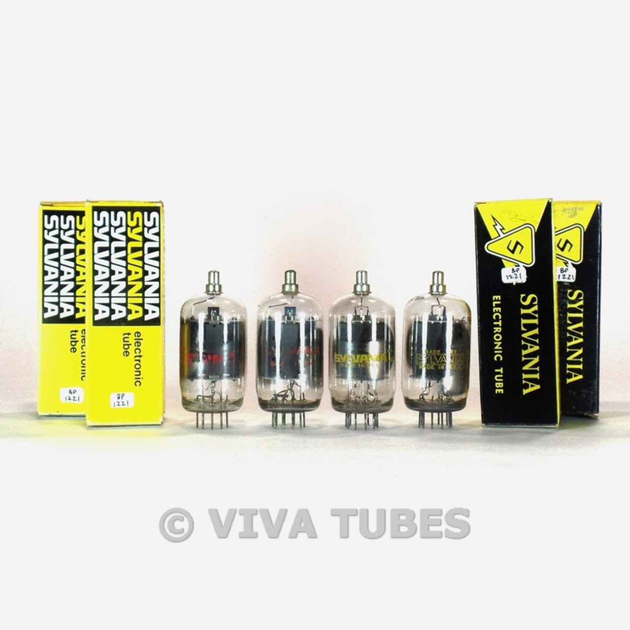 高評価アイテム Sylvania (4) Quad Matched NIB NOS True USA Box Grey 6JB6 ぬいぐるみ