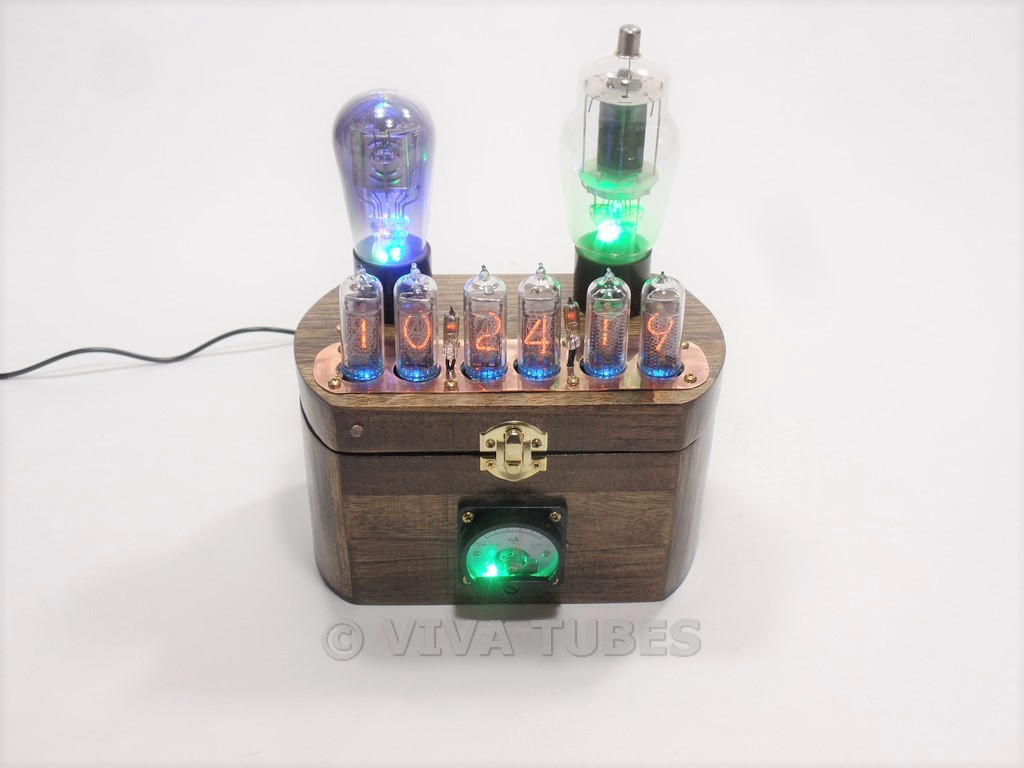 Ultra Cool Usa Made Nixie Vacuum Tube Clock Steampunk 6 Digit