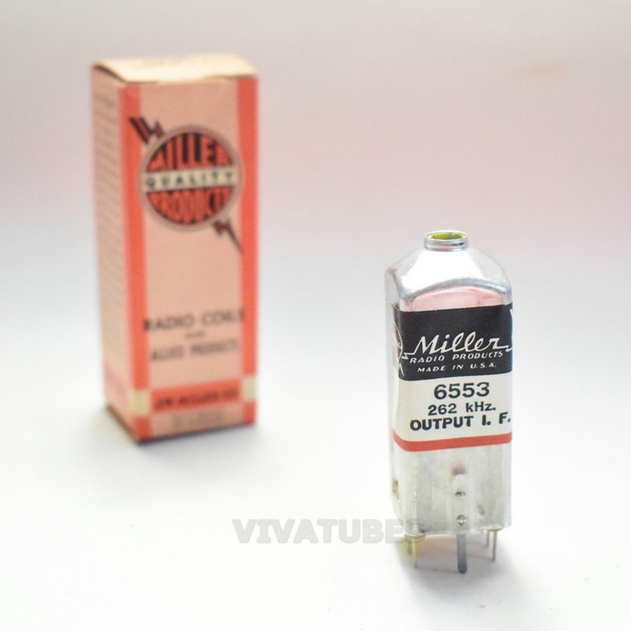 NOS NIB Miller 6553 262 kHz. Output I.F. Coil 2