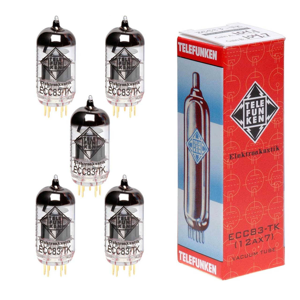 Telefunken Quintet ECC83-TK | vivatubes.com