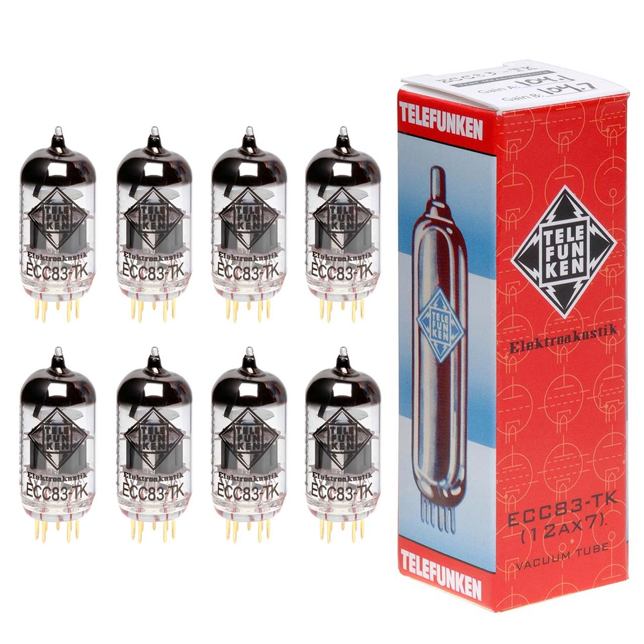 Telefunken Octet ECC83-TK | vivatubes.com