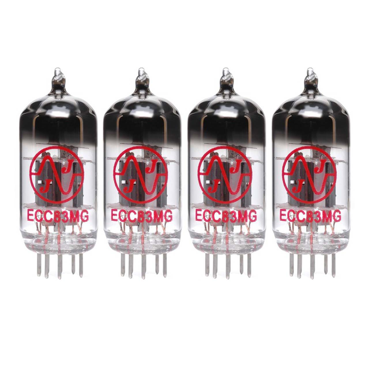 New Matched Quad (4) JJ 12AX7-MG / ECC83MG Mid Gain Vacuum Tubes