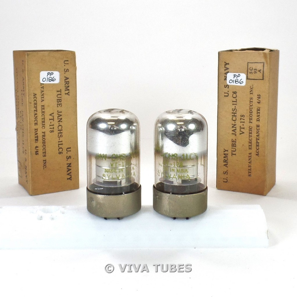 2 Tubes Sylvania USA 0B3 VR150 VT-184 - New Old Stock (NOS) - Neuf Dans Emballage D'origine - Pour Amplis Ou Radio Vintage