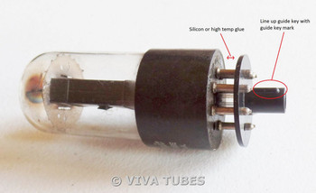 6 Pieces Vacuum Tube Octal Socket Saver Missing Broken Guide Key Fix Repair Keyway