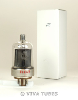 RCA USA 4652/8042  Black Plate Top Get Brown Base Vacuum Tube