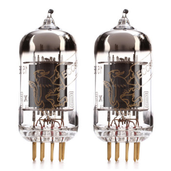 New Matched Pair (2) Genalex Gold Lion 12AX7 / ECC83 / B759 Gold Pin Reissue Vacuum Tubes