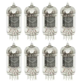 New Matched Octet (8) Mullard Reissue 12AX7 Vacuum Tubes