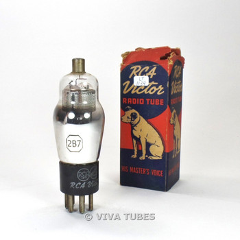 True NOS NIB RCA USA 2B7 Mesh Plate BTM D Foil Get Vacuum Tube 100%+