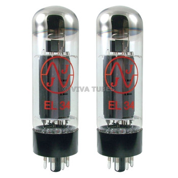 New Matched Pair (2) JJ EL34 / 6CA7 Vacuum Tubes