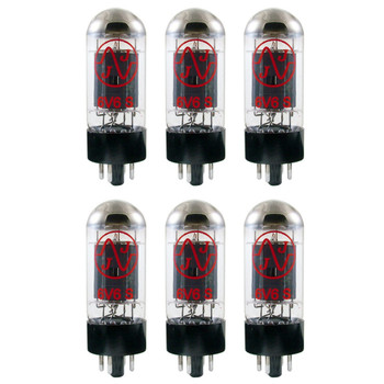 New Matched Sextet (6) JJ 6V6 Vacuum Tubes