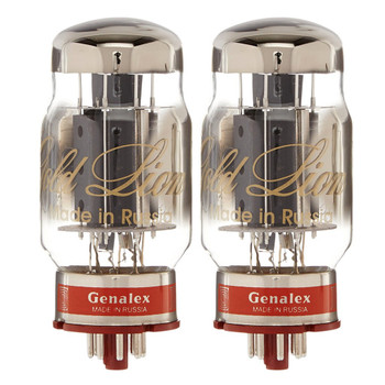 New Matched Pair (2) Genalex Gold Lion KT88 Reissue Vacuum Tubes