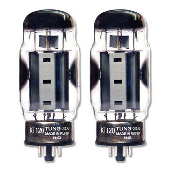 New Matched Pair (2) Tung-Sol KT120 Vacuum Tubes