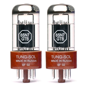 New Matched Pair (2) Tung-Sol 6SN7GTB Vacuum Tubes