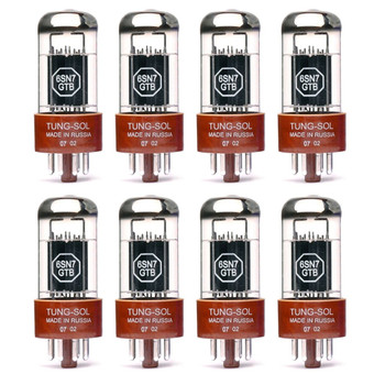 New Matched Octet (8) Tung-Sol 6SN7GTB Vacuum Tubes