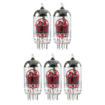 New Matched Quintet (5) JJ 12AU7 / ECC82 Vacuum Tubes