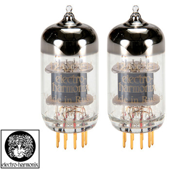 New Matched Pair (2) Electro-Harmonix 12AX7 / ECC83 GOLD PINS Vacuum Tubes