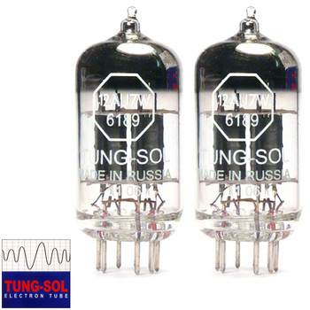 New Matched Pair (2) Tung-Sol 12AU7 / 6189 (ECC82) Vacuum Tubes