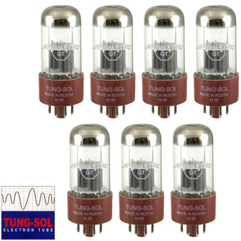 Brand New Tung-Sol Reissue 6SL7 GAIN MATCHED Septet (7) Vacuum Tube In Box