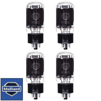 Brand New Mullard Reissue 6L6GC 6L6  Current Matched Quad (4) Vacuum Tubes