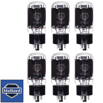 Brand New Mullard Reissue 6L6GC 6L6 Current Matched Sextet (6) Vacuum Tubes