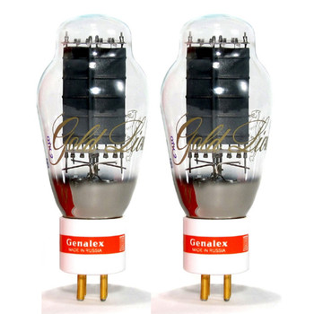 New Genalex Reissue Current Matched Pair (2) PX300B / 300B GOLD PIN Vacuum Tubes