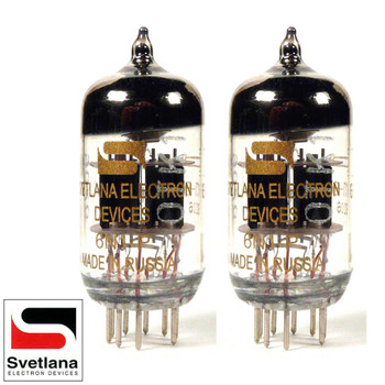 Gain Matched Pair (2) Svetlana 6N1P [6DJ8] [Winged =C= SED Reissue] Vacuum Tubes