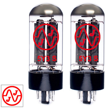 JJ Electronic Matched Pair (2) 5Y3 Rectifier Vacuum Tubes - Brand New