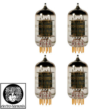 New Gain Matched Quad (4) Electro-Harmonix 12AT7 ECC81 Gold Pin Vacuum Tubes