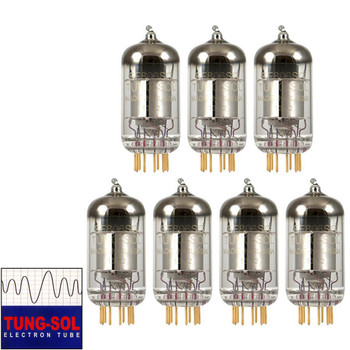 New Gain Matched Septet (7) Tung-Sol Reissue EF806S / EF86 / 6267 Gold Pin Tubes