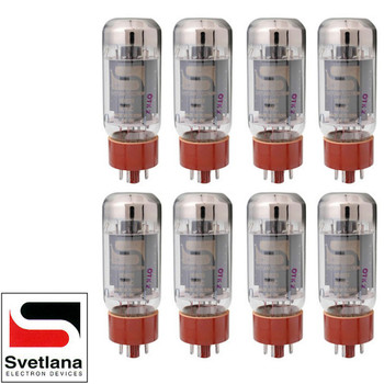 Brand New Plate Current Matched Octet (8) Svetlana SV-6L6GC Vacuum Tubes