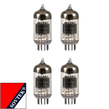 Brand New Gain Matched Quad (4) Sovtek 6N1P / 6N1-P-EV Vacuum Tubes