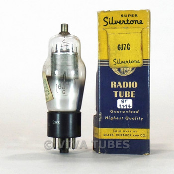 True NOS NIB Super Silvertone USA 6J7G ST Mesh Plate Bottom D Get Vacuum Tube