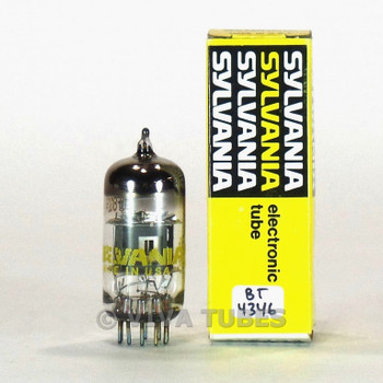 True NOS NIB Sylvania USA 6JW8/ECF802 Grey Plate Top O Get Vacuum Tube 100+%