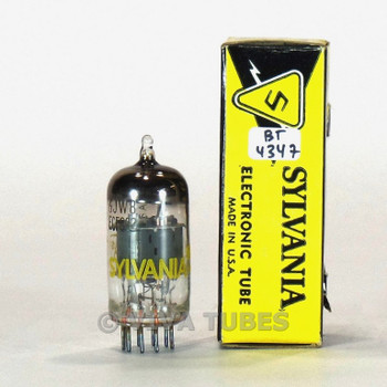 True NOS NIB Sylvania USA 6JW8/ECF802 Grey Square Plate Top O Get Vacuum Tube